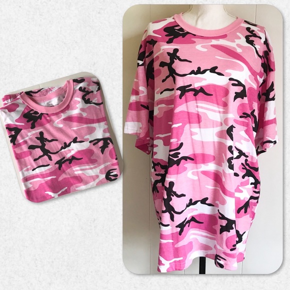 Pink Camo Plus Size Dresses